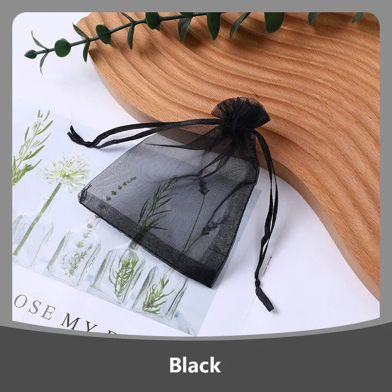 Saquinhos de Organza para Lembranças de Casamento — Kit com 100 Unidades