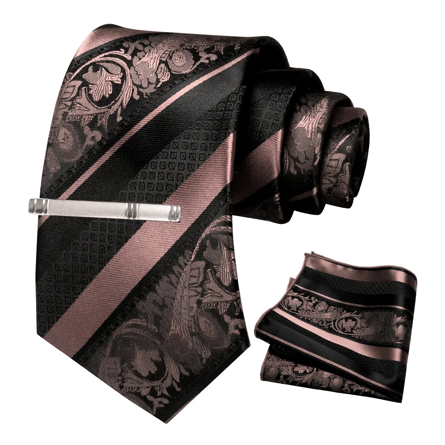 Conjunto de Gravata Floral para Homem