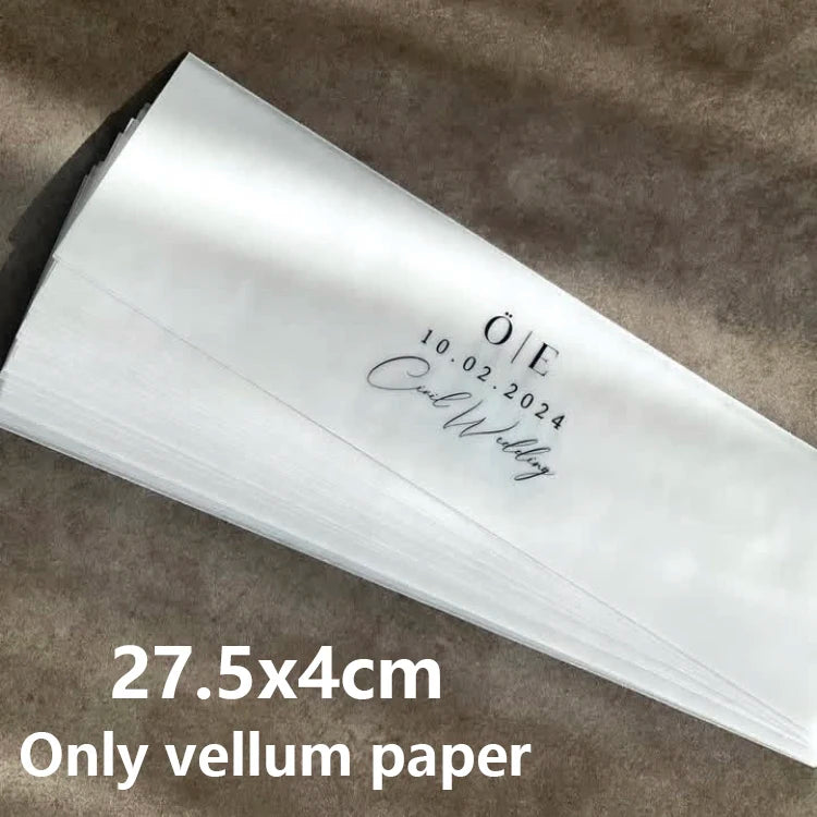 Convites e Cartões em Papel Vellum Translúcido Personalizados