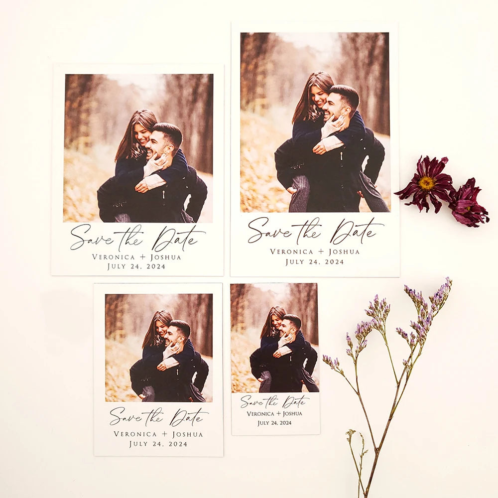 Convites de Casamento Personalizados com Fotografia