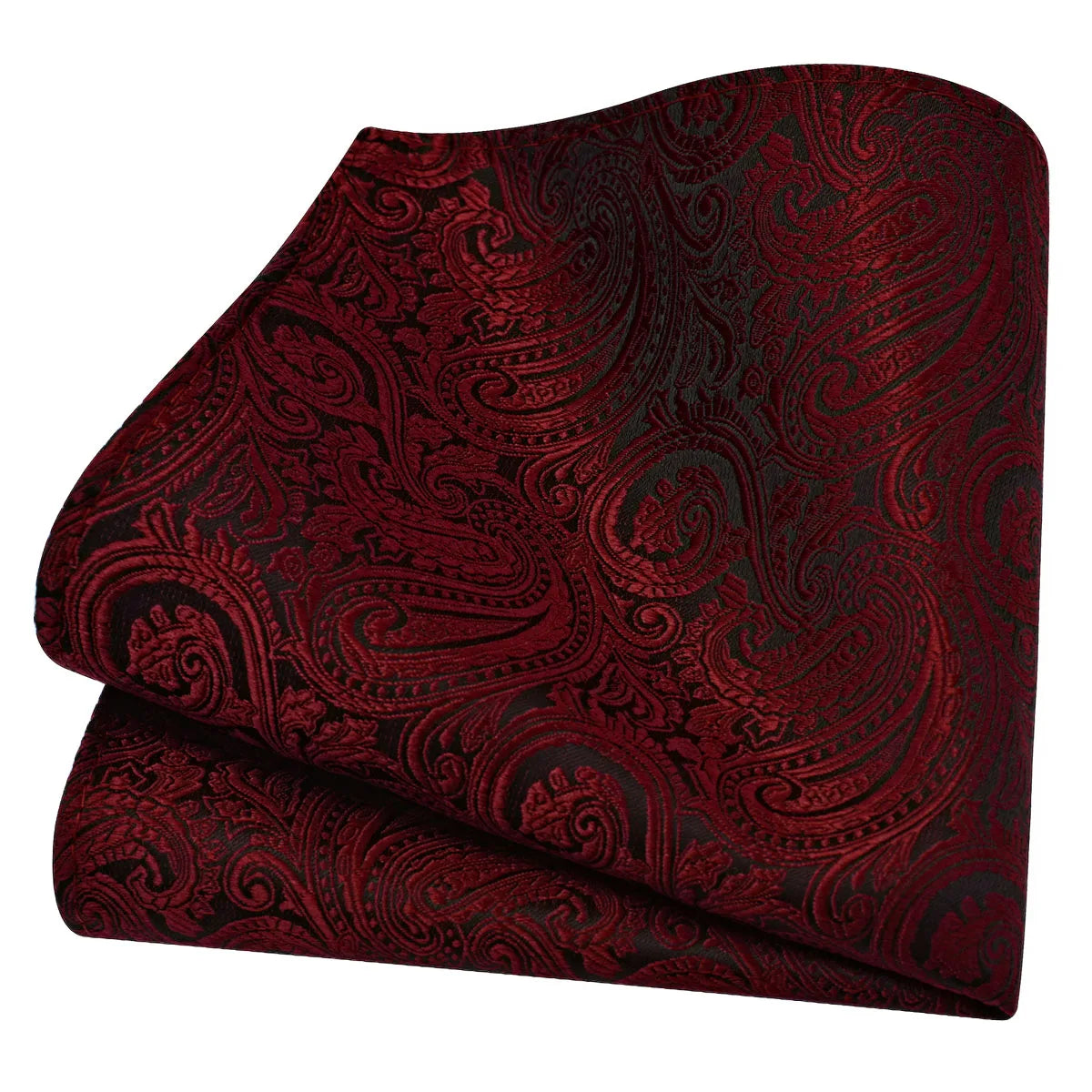 Lenço de Bolso Paisley em Seda