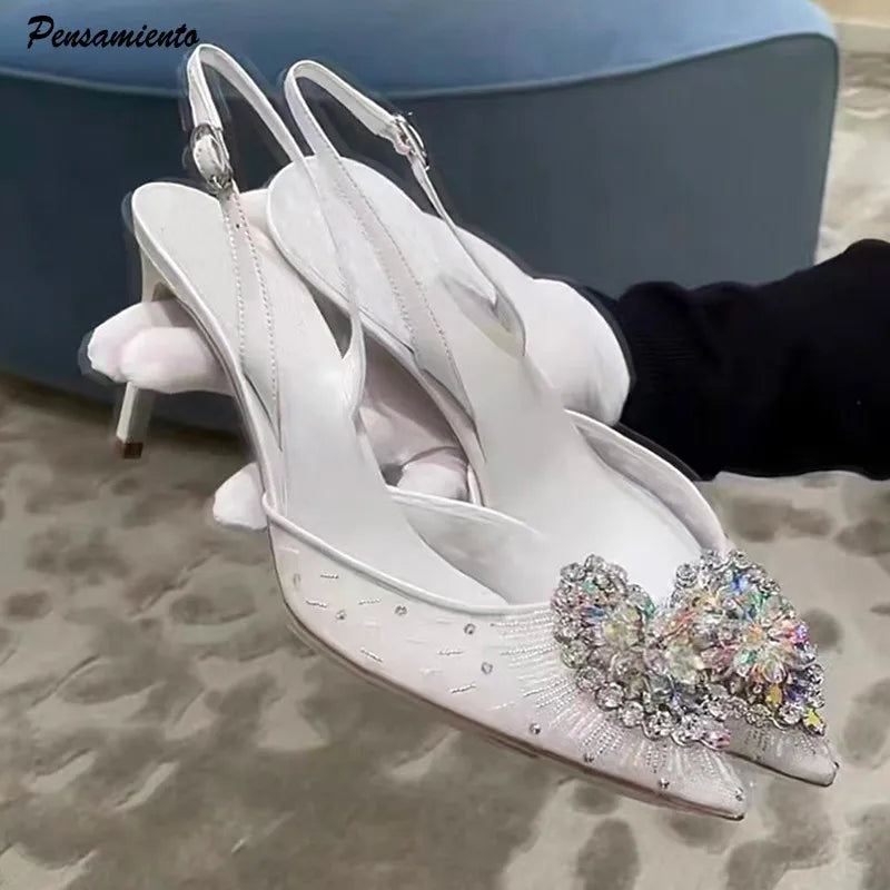Sapatos Slingback de Salto Alto