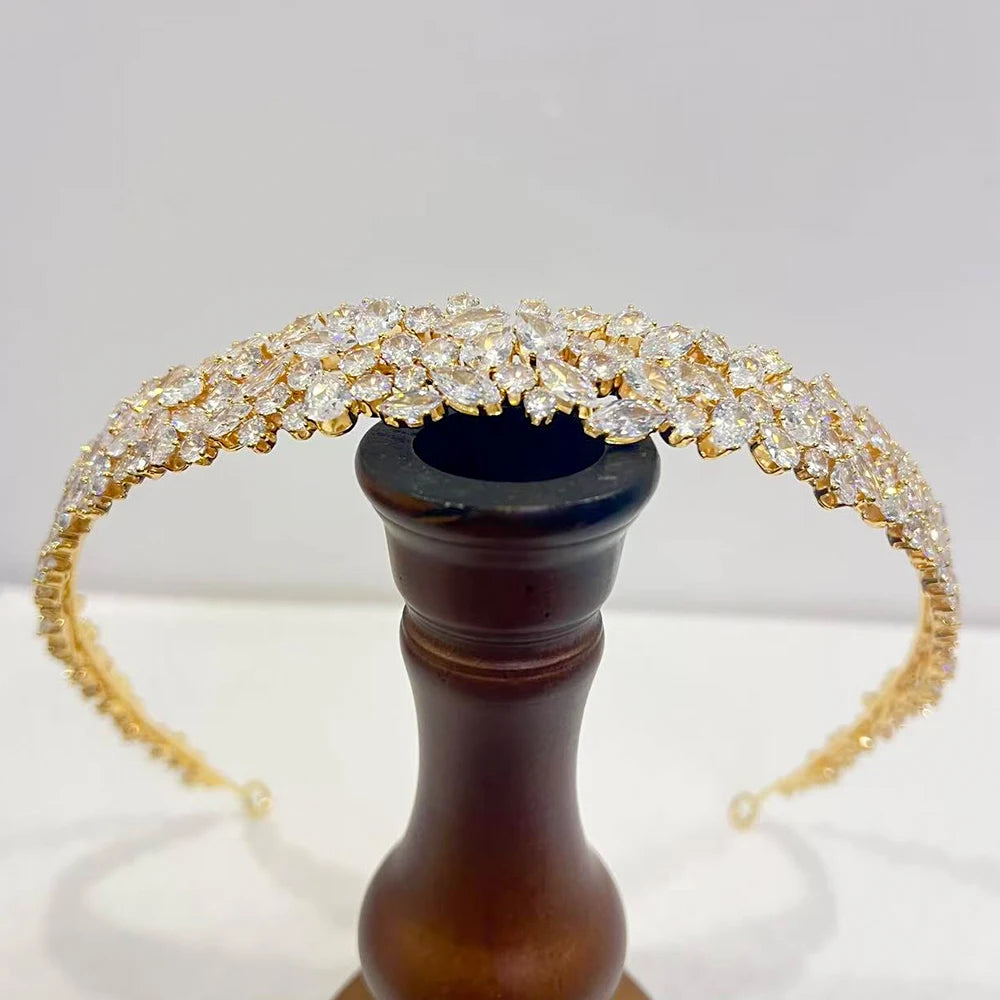Tiara de Noiva Luxo com Zircónias