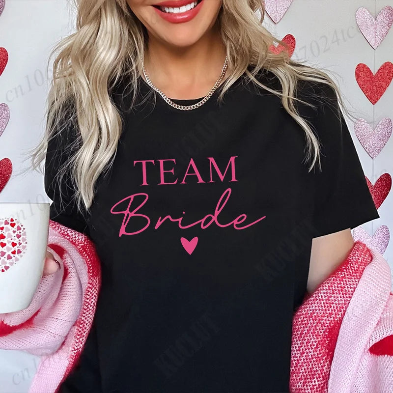 T-Shirt "Team Bride" para Mulher – Despedida de Solteira e Bridal Shower