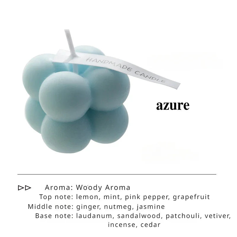 Velas Mini Cube Bubble Perfumadas – Elegância que Encanta