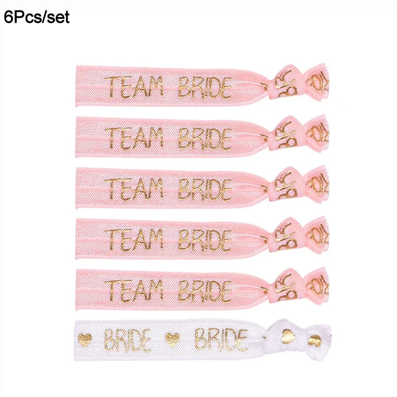 Pulseiras "Team Bride" – Conjunto para Despedida de Solteira (6 ou 11 Peças)