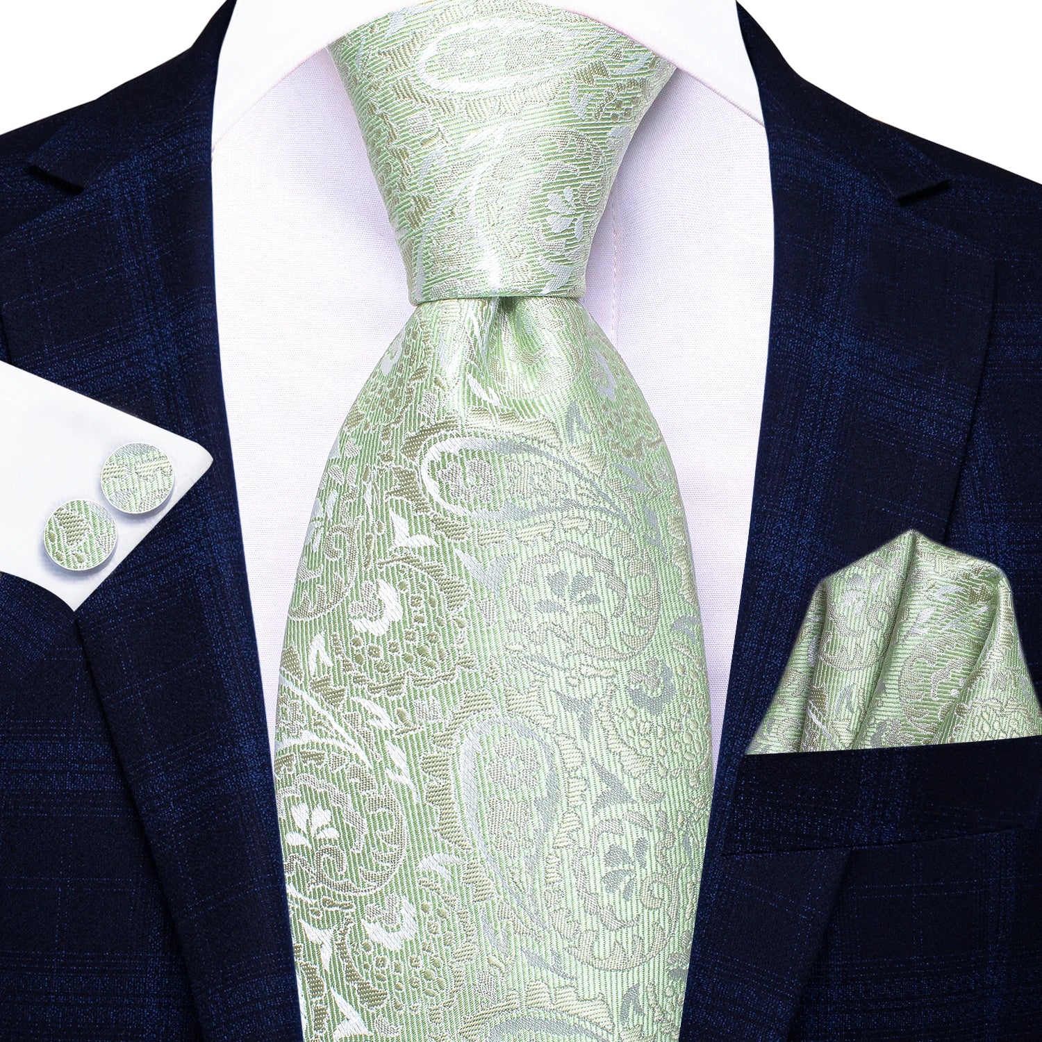 Conjunto Premium de Gravata Verde para Homem