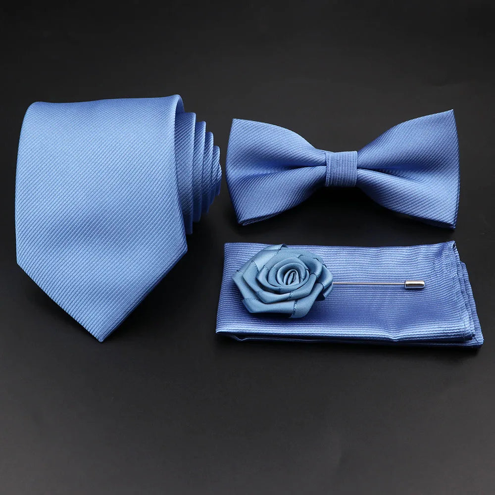 Conjunto Premium de Gravata e Laço para Homem