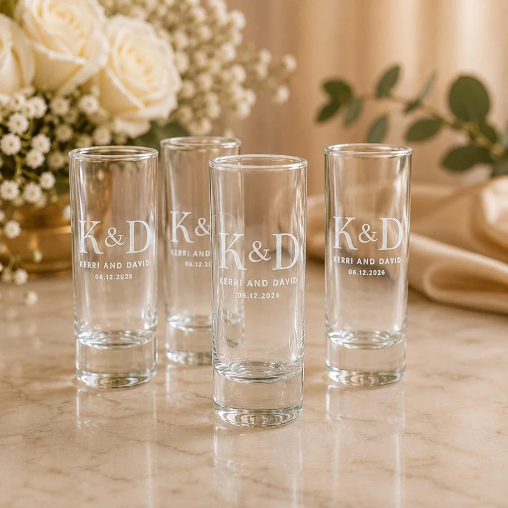 Copos de Shot Personalizados para Casamento