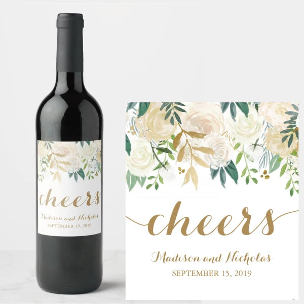 Etiquetas Personalizadas para Garrafas de Vinho — Kit com 30 Unidades