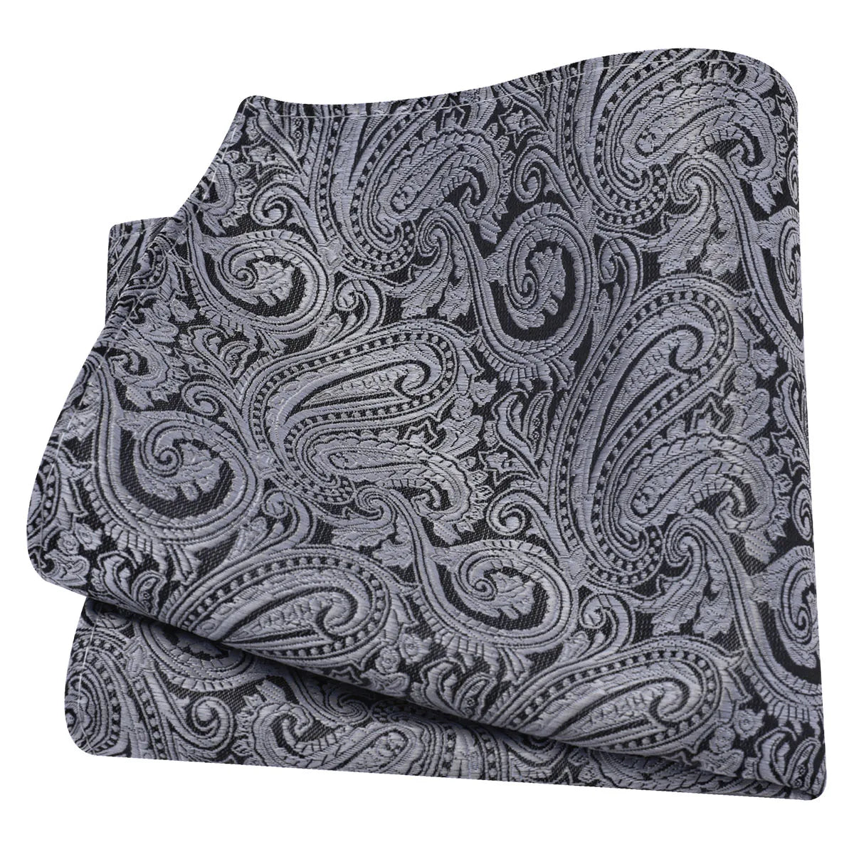 Lenço de Bolso Paisley em Seda