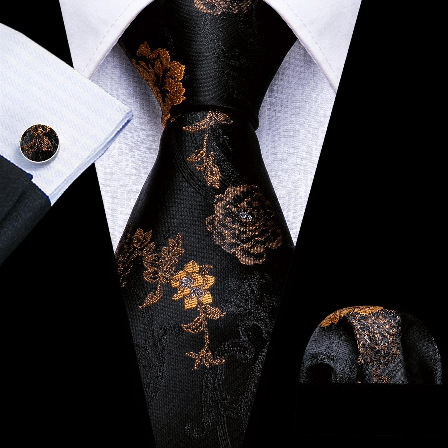 Conjunto de Gravata Jacquard Premium