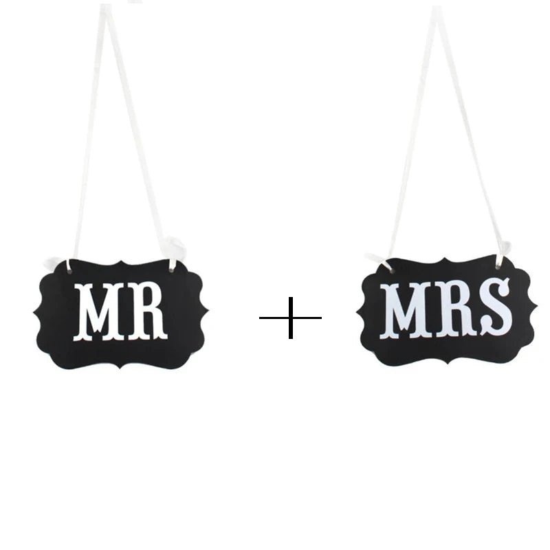 Acessórios de Papel MR & MRS para Fotografias – Conjunto de 2 Peças