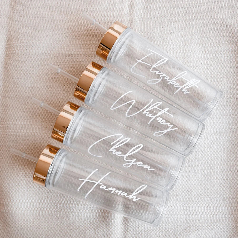 Copos Personalizados com Palhinha para Despedida de Solteira — 16 oz