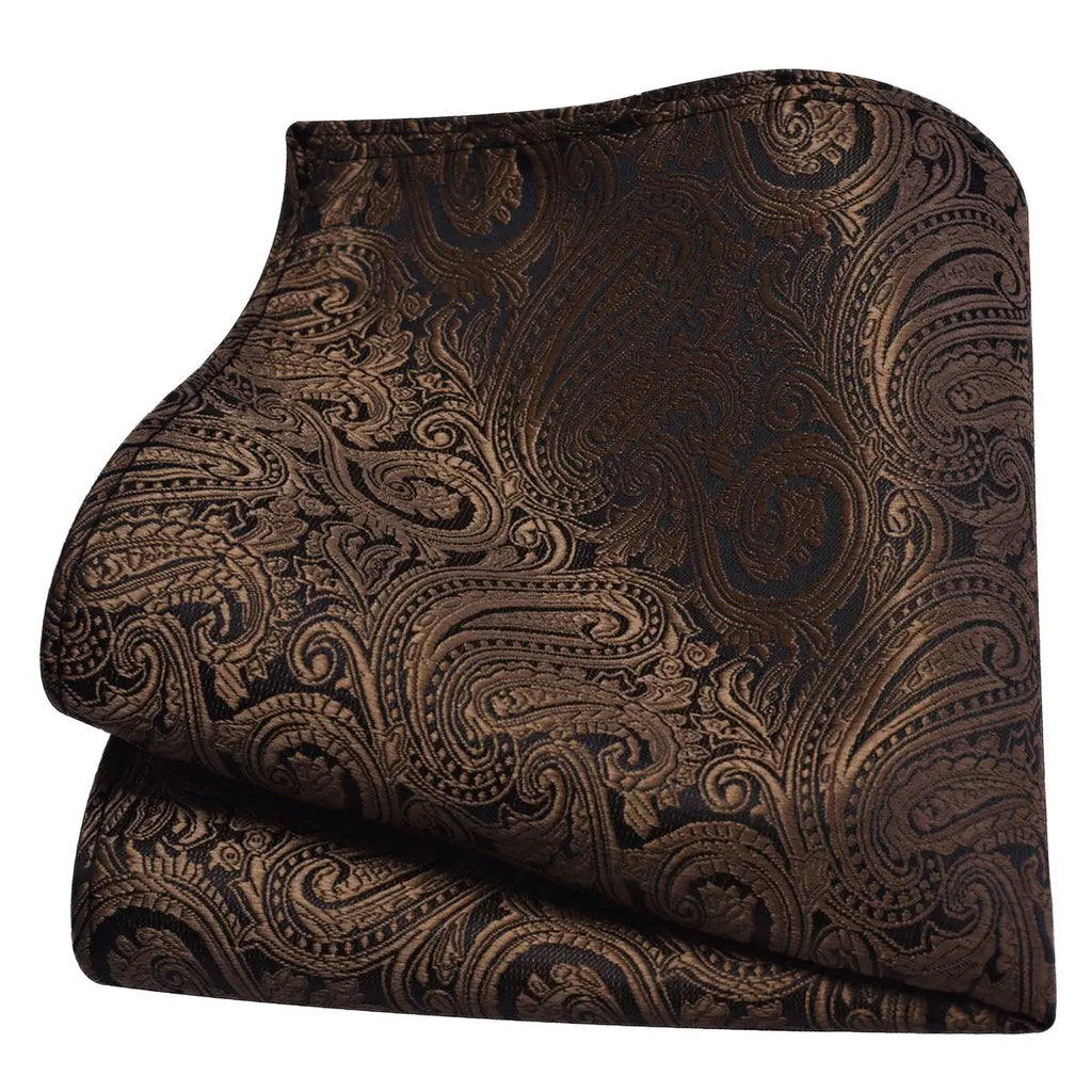 Lenço de Bolso Paisley em Seda