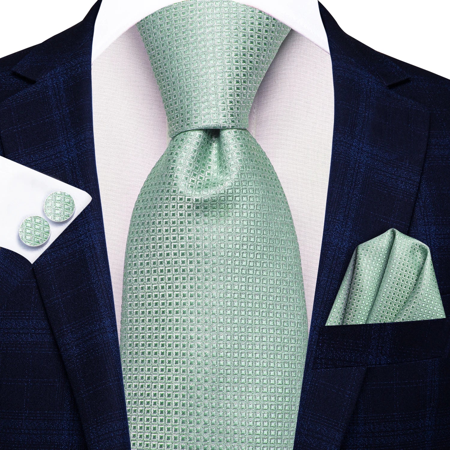 Conjunto Premium de Gravata Verde para Homem