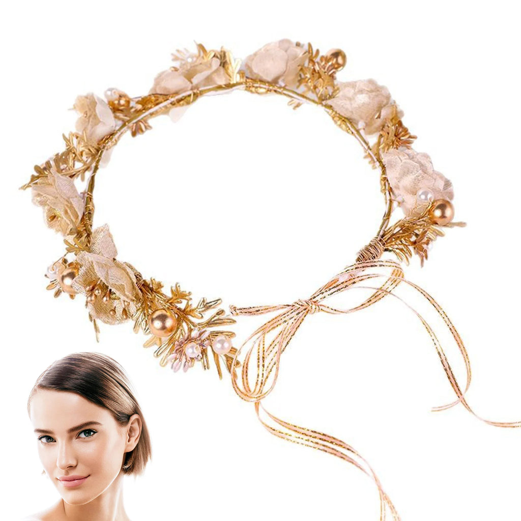 Coroa Floral Dourada