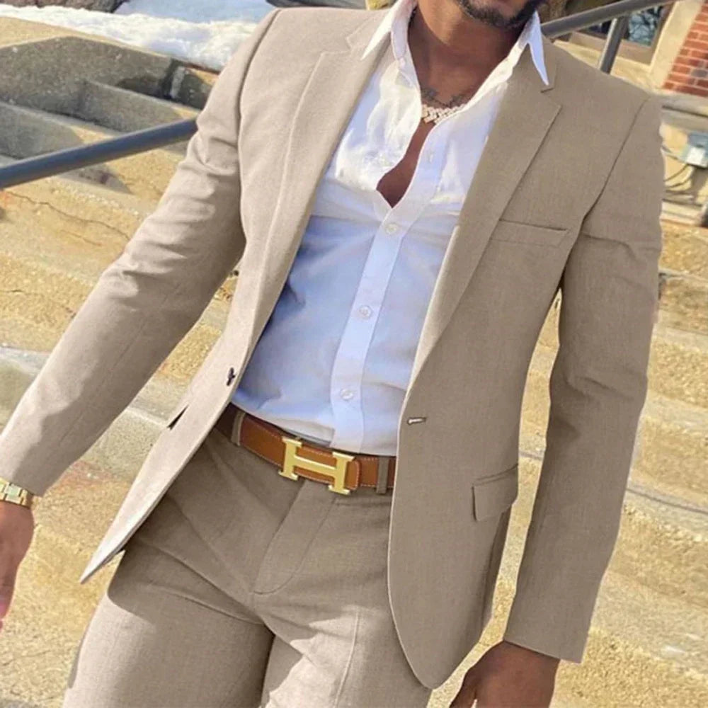 Fato Masculino Slim Fit Formal