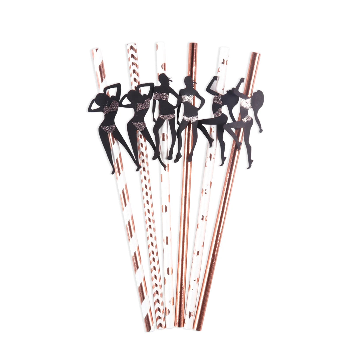 Palhinhas Decorativas para Despedida de Solteira – Pack de 6 ou 12 Unidades