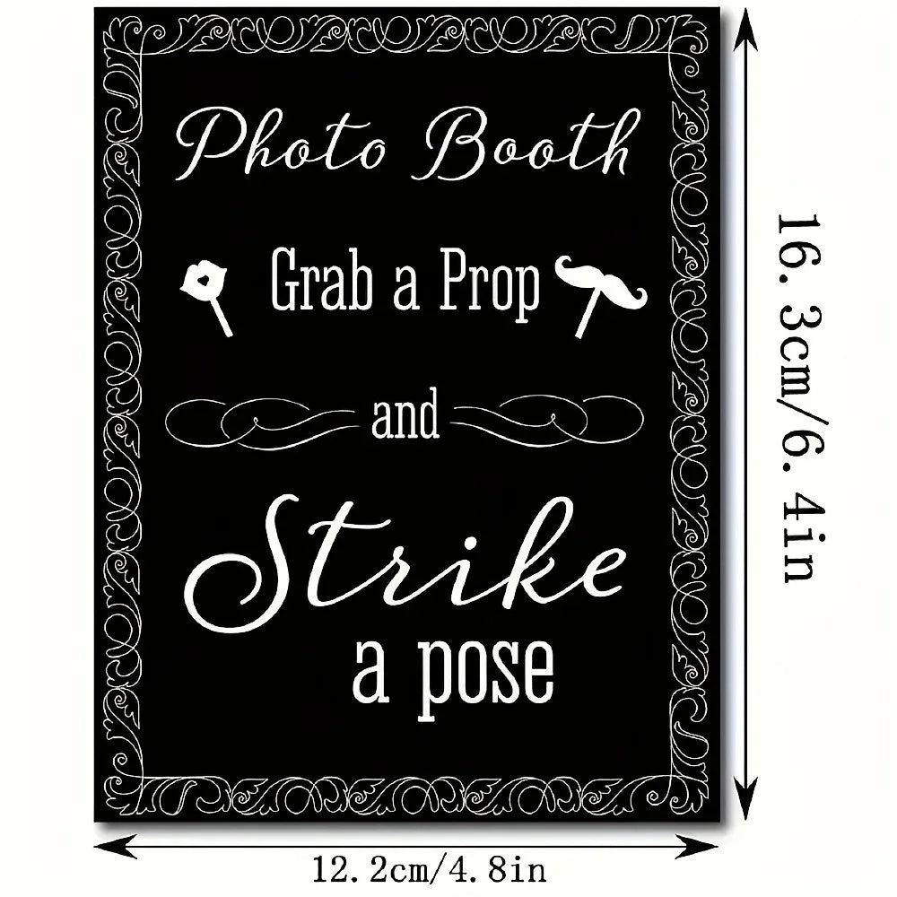 Kit com 31 Acessórios para Fotografias de Casamento – Bride, Groom, Mr & Mrs