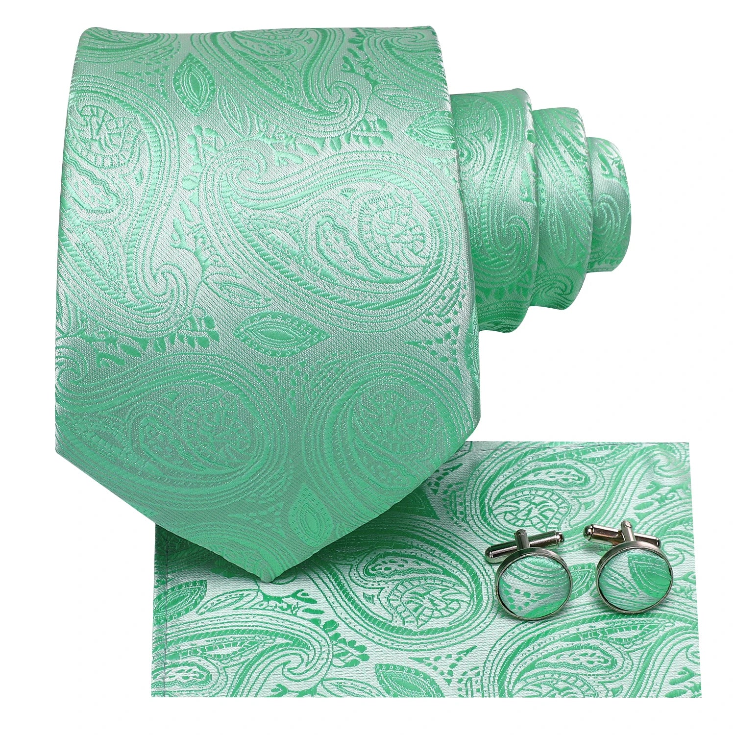 Conjunto Premium de Gravata Verde para Homem