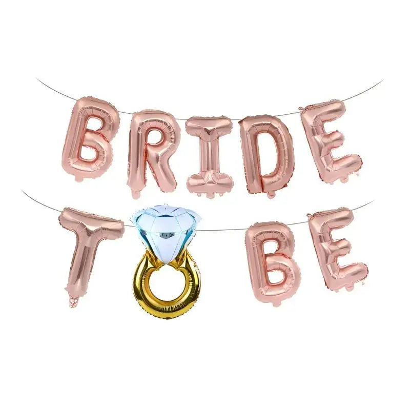 Kit de Decoração "Bride to Be" Rose Gold – Balões e Decoração para Despedida de Solteira