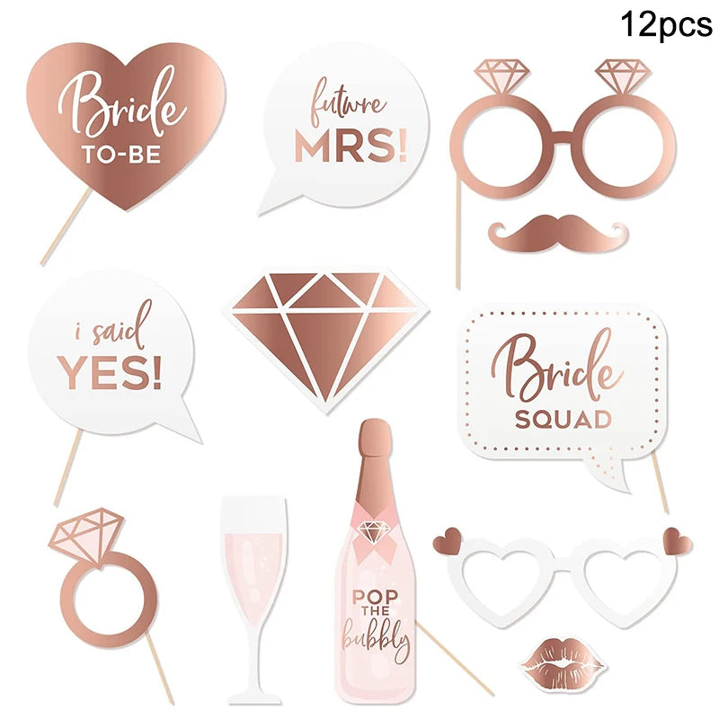 Copos "Bride & Team Bride" – Conjunto para Despedida de Solteira