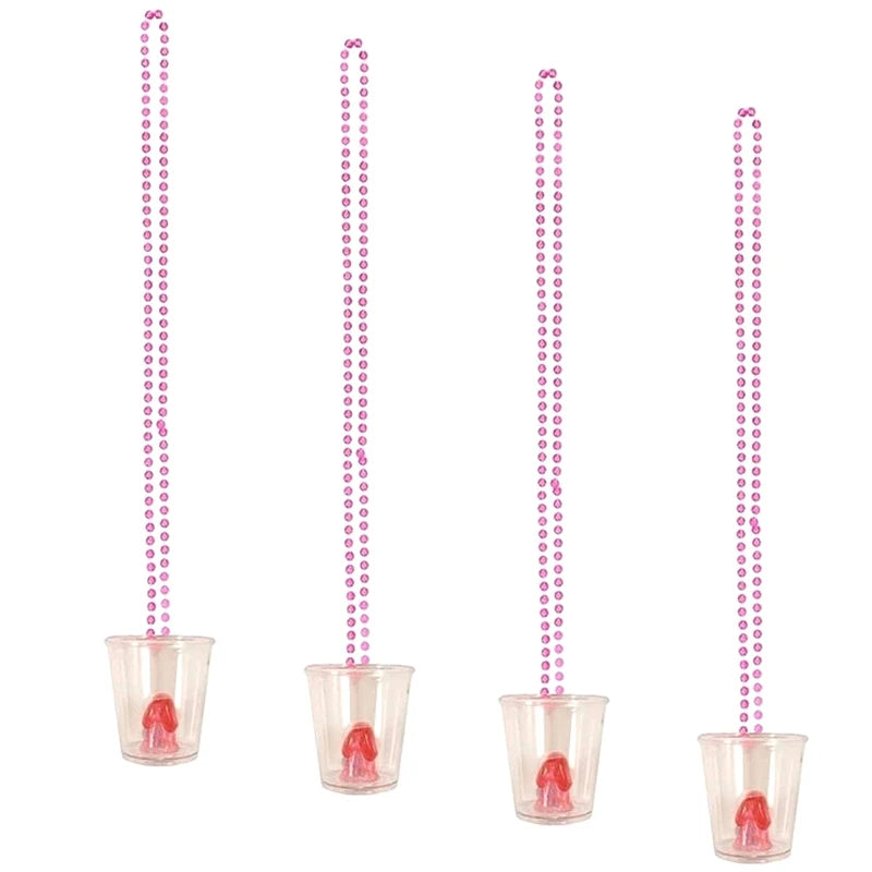 Colar com Copo de Shot "Bride to Be" – Acessório para Despedida de Solteira