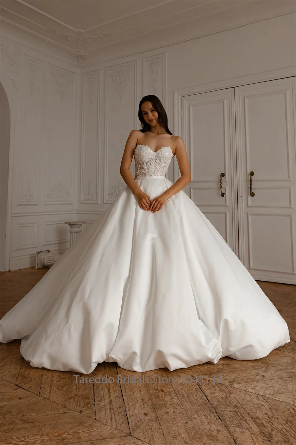 Vestido de Noiva 2 em 1 — Saia Removível (Personalizado)