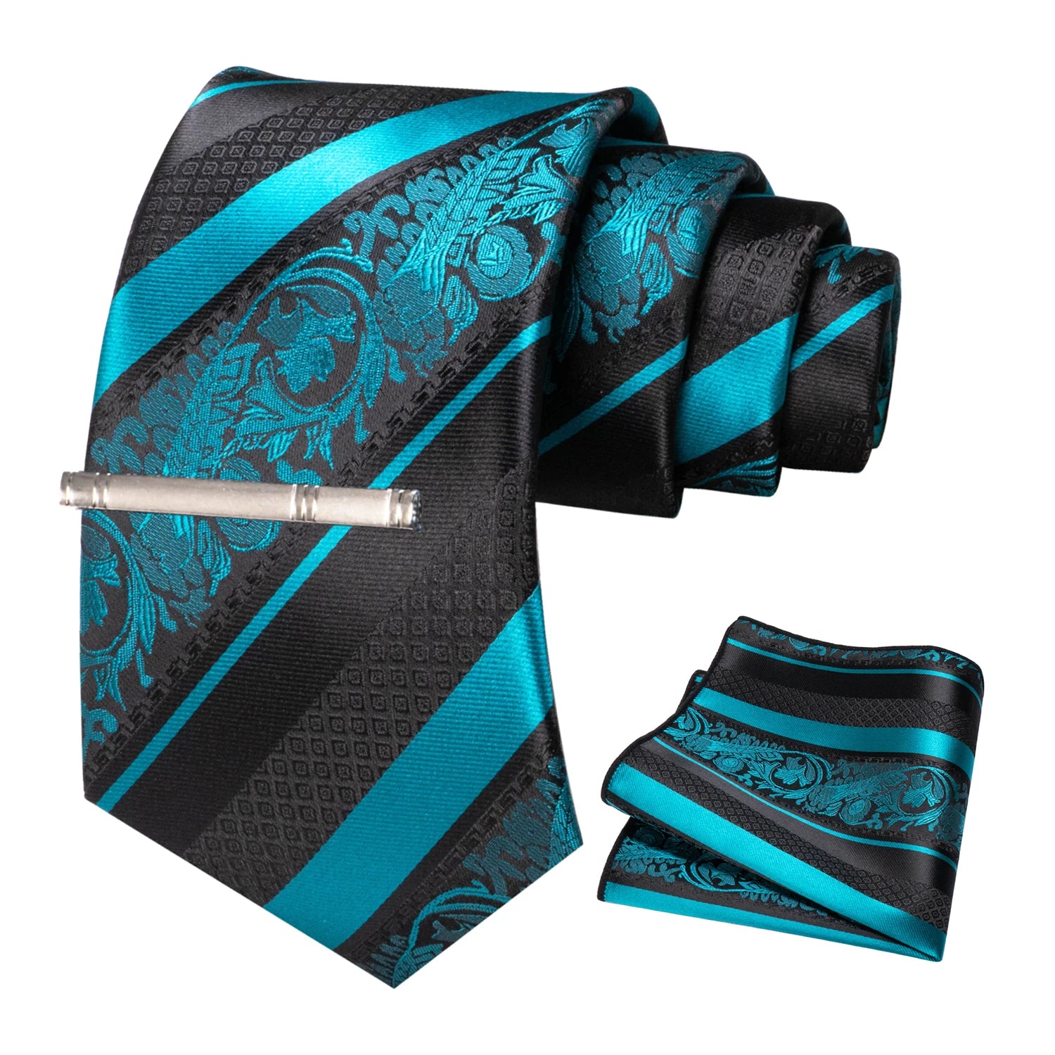 Conjunto de Gravata Floral para Homem