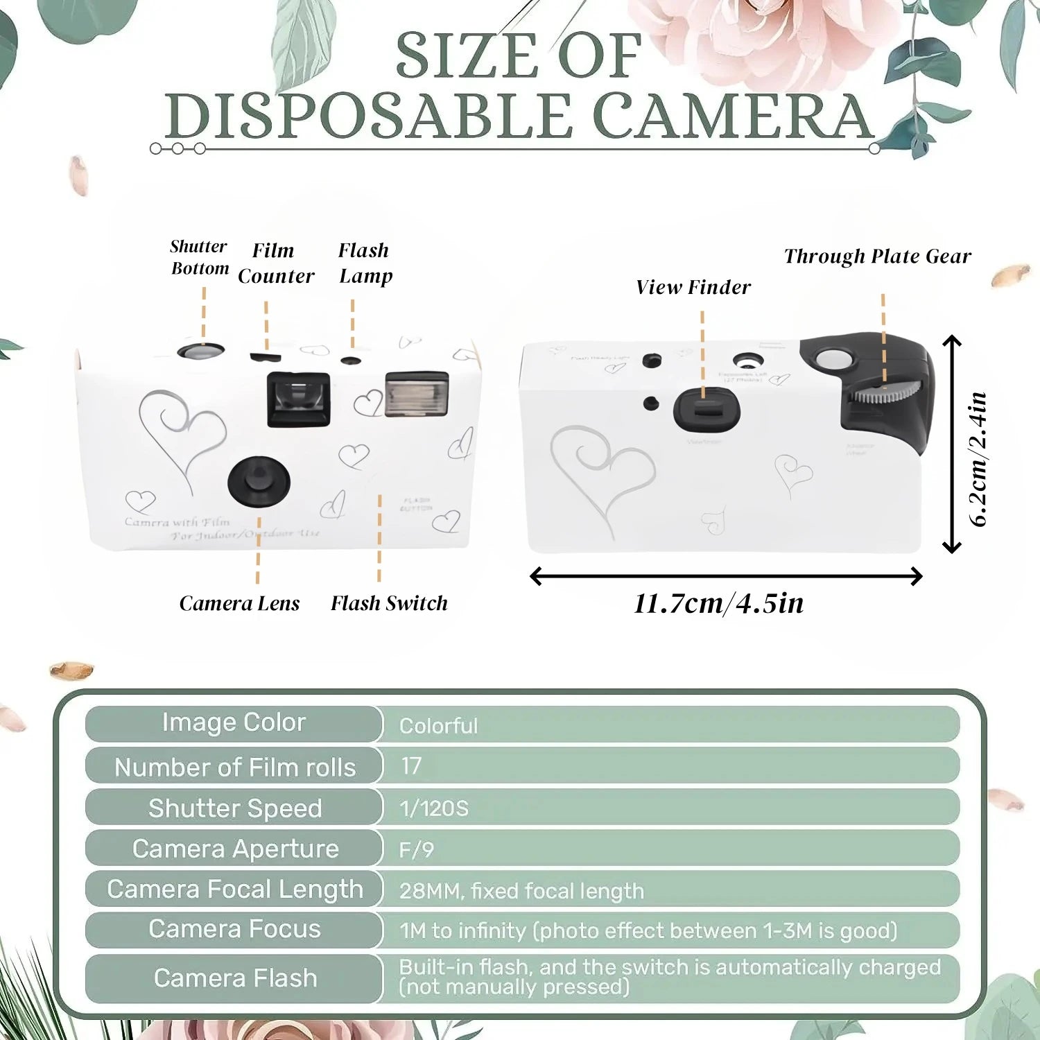 Câmara Descartável para Casamentos – Filme 35 mm com Flash