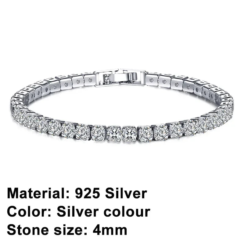 Pulseira em Prata de Lei 925 com Zircónia
