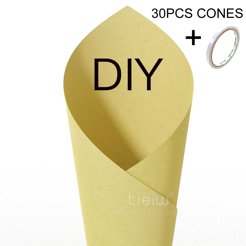Cones para Confettis Personalizados – Papel Elegante para Casamento