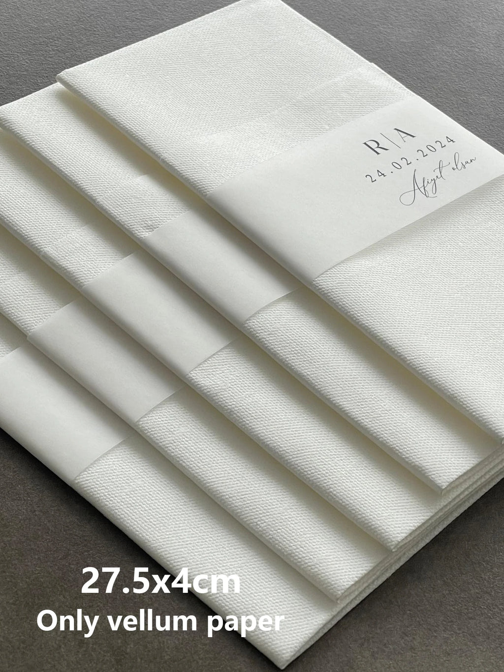 Convites e Cartões em Papel Vellum Translúcido Personalizados