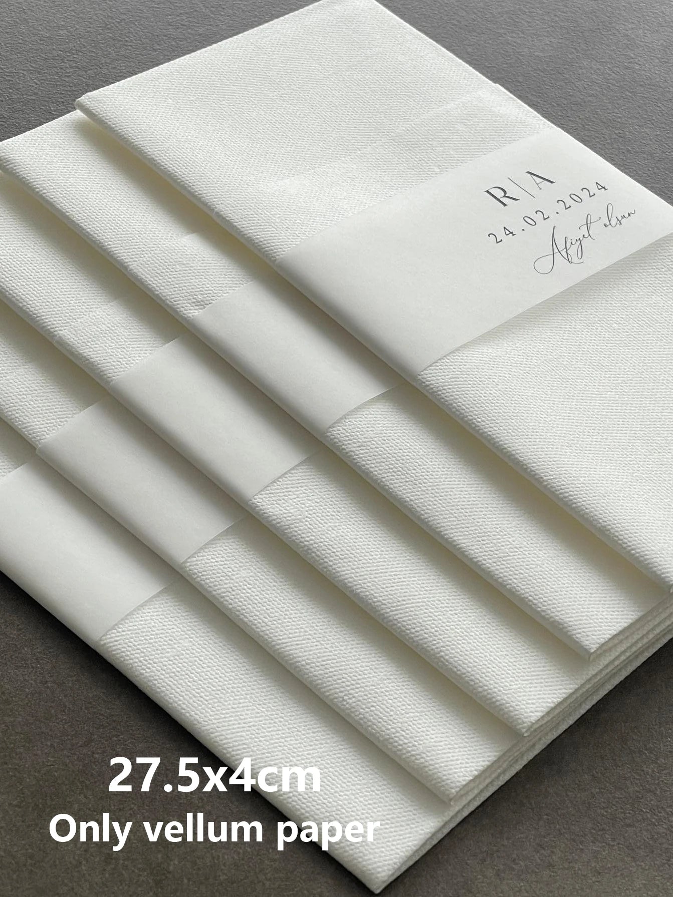 Convites e Cartões em Papel Vellum Translúcido Personalizados