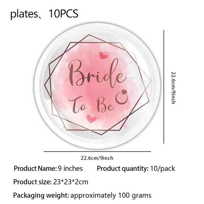 Kit de Decoração "Bride to Be" Rose Gold – Balões e Decoração para Despedida de Solteira