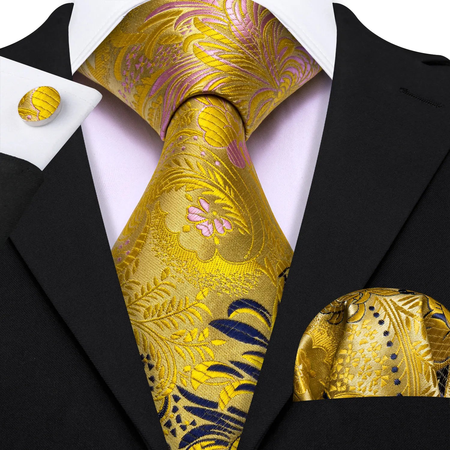 Conjunto de Gravata Jacquard Premium