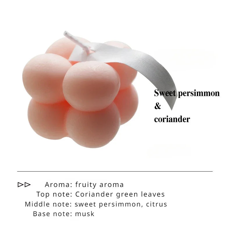 Velas Mini Cube Bubble Perfumadas – Elegância que Encanta