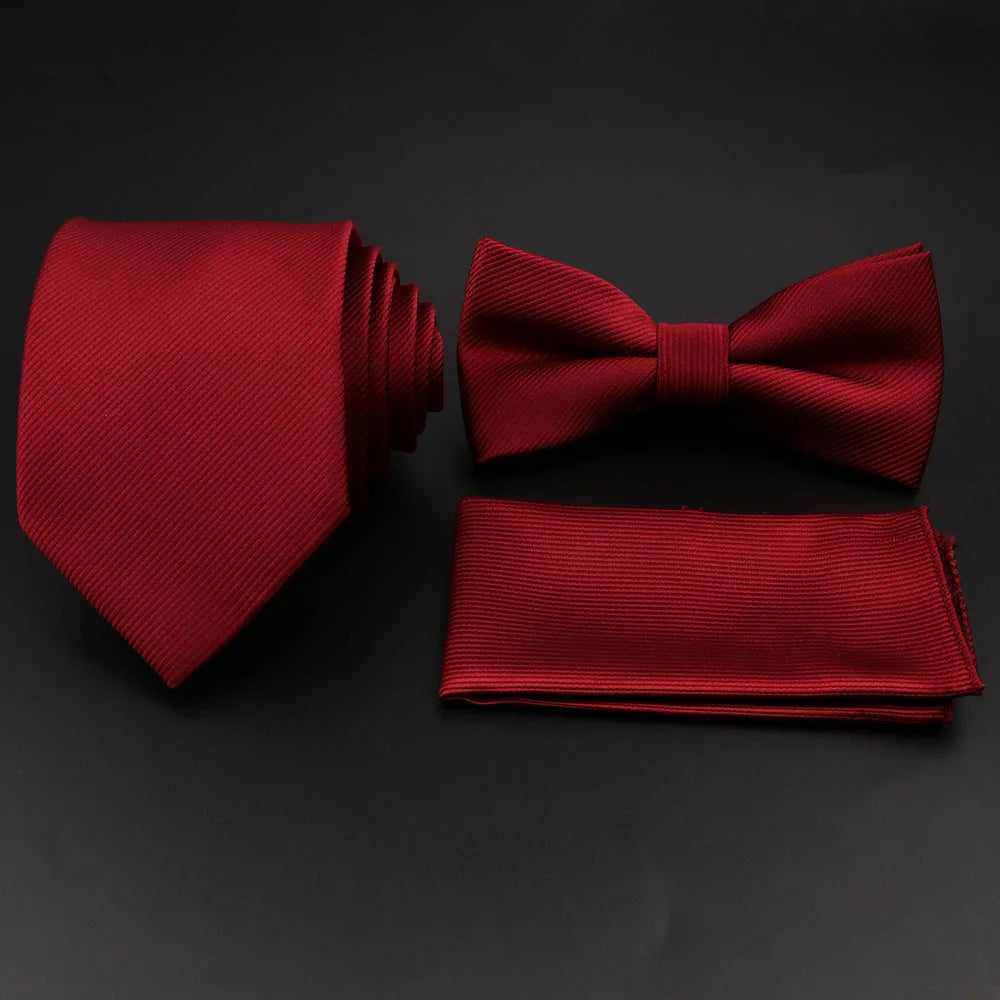 Conjunto Premium de Gravata e Laço para Homem