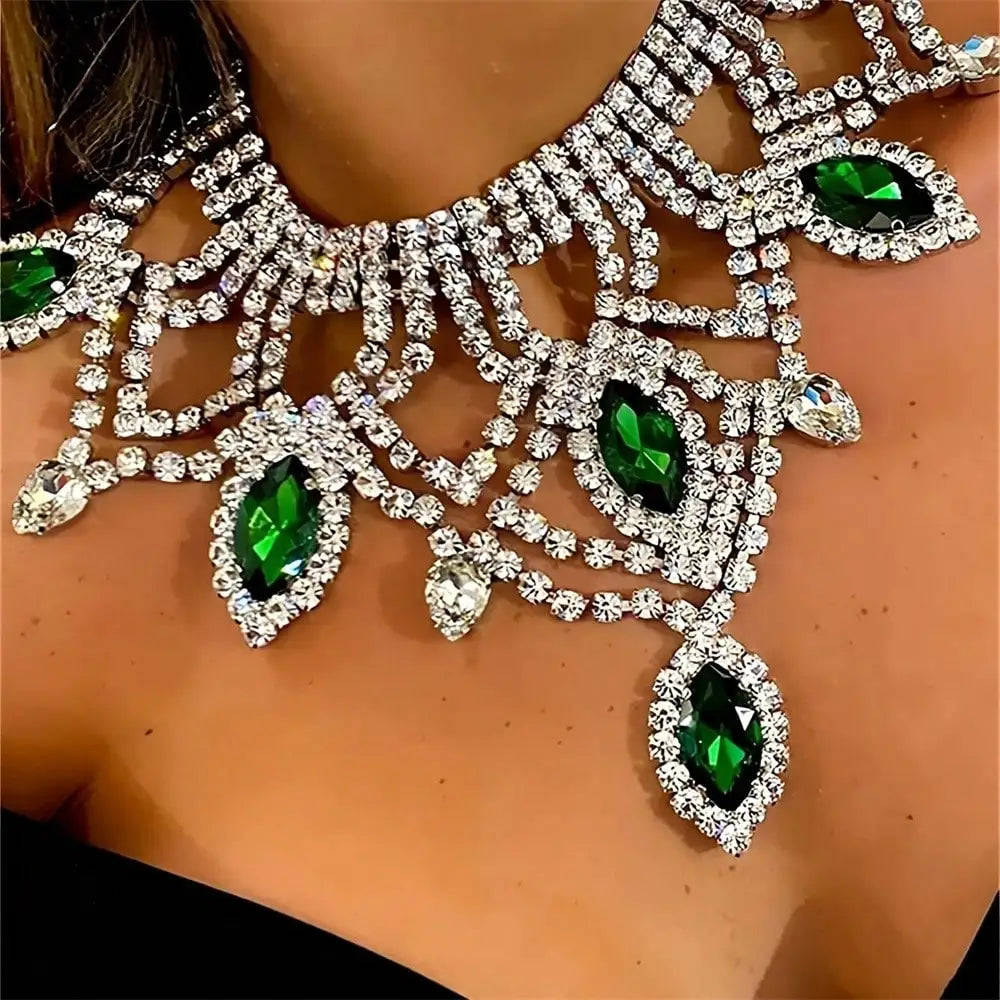 Colar Choker de Cristais para Noiva