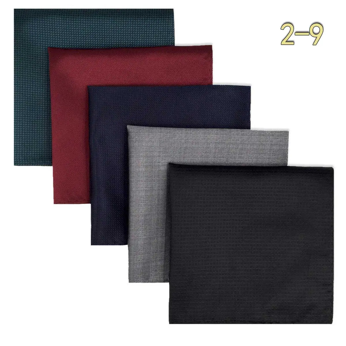 Conjunto de 5 Lenços de Bolso para Homem