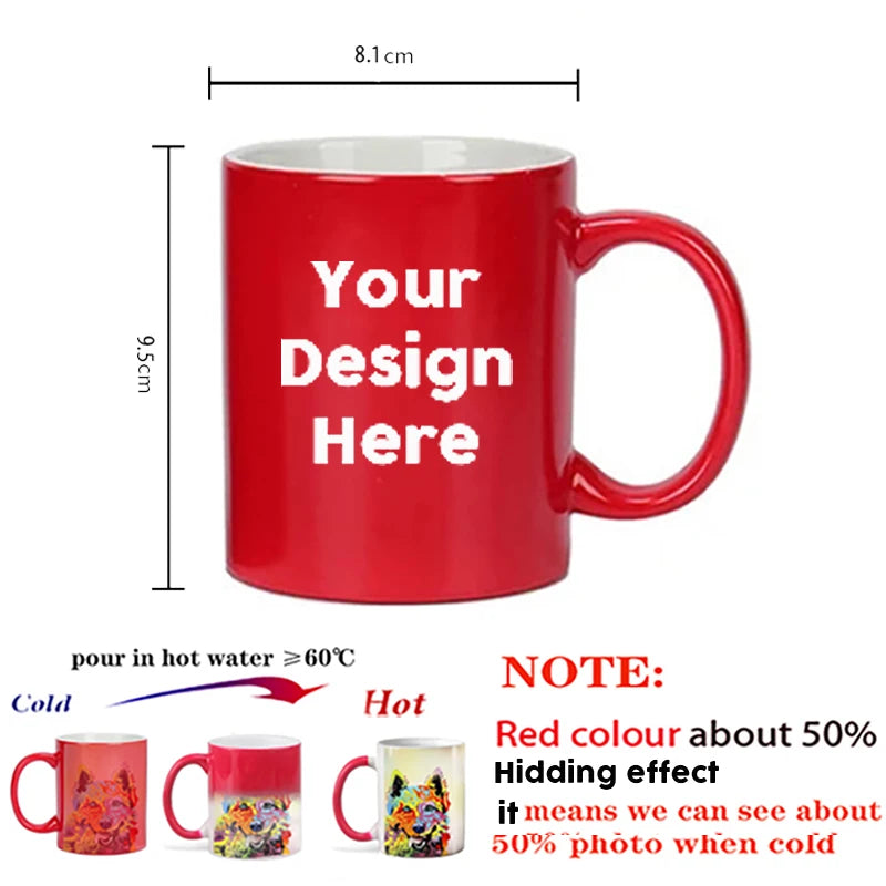 Caneca Mágica Personalizada que Muda de Cor
