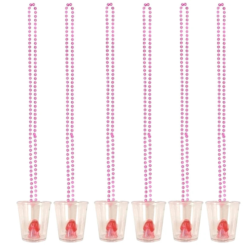 Colar com Copo de Shot "Bride to Be" – Acessório para Despedida de Solteira