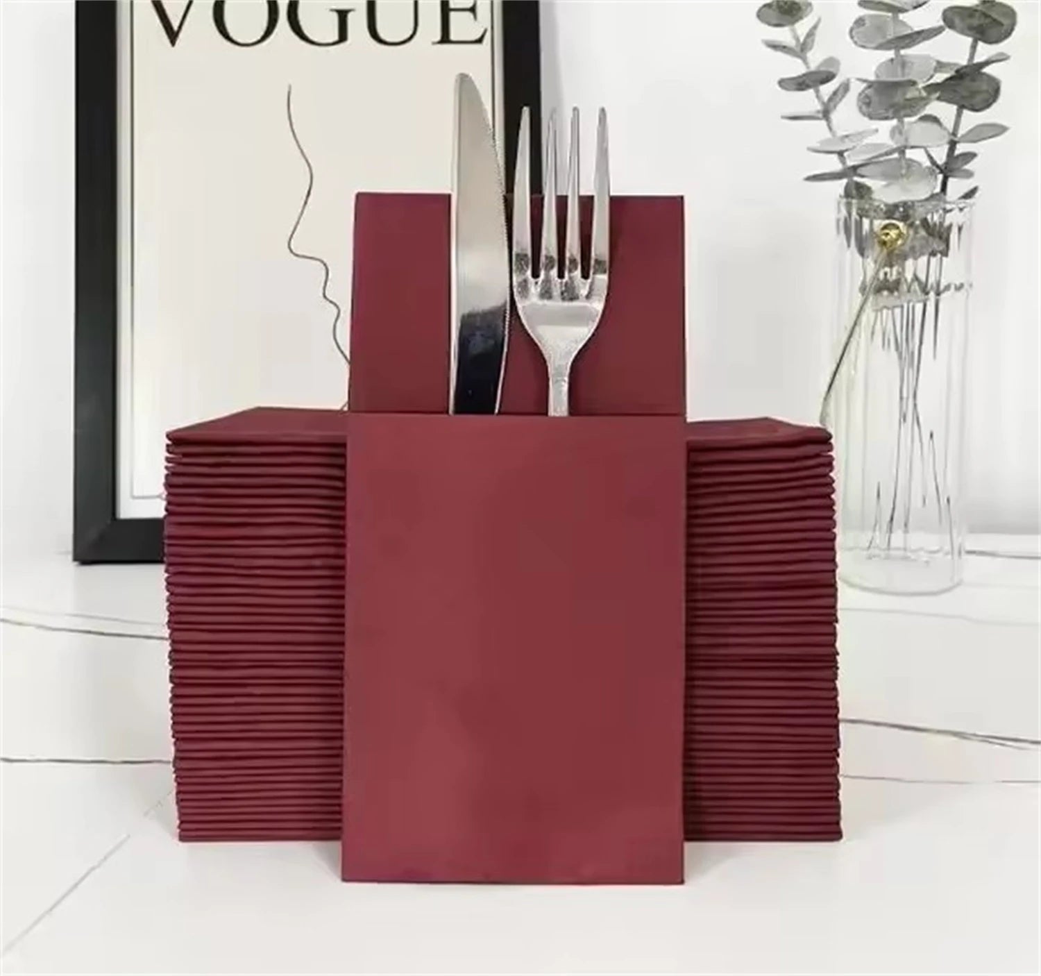 Guardanapos Personalizados para Casamento — Kit com 90 Unidades