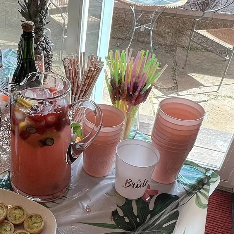Copos "Bride & Team Bride" – Conjunto para Despedida de Solteira