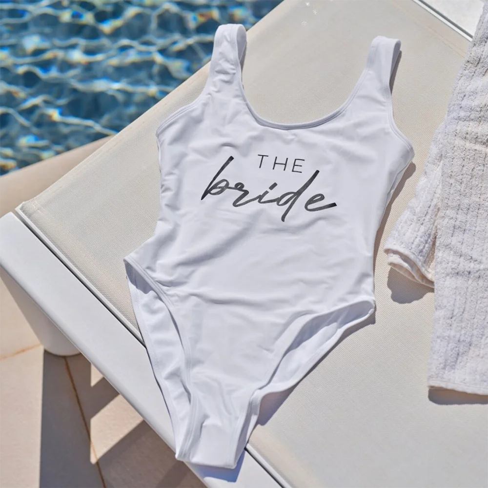 Fato de Banho Branco "The Bride" – Para Despedida de Solteira e Lua de Mel