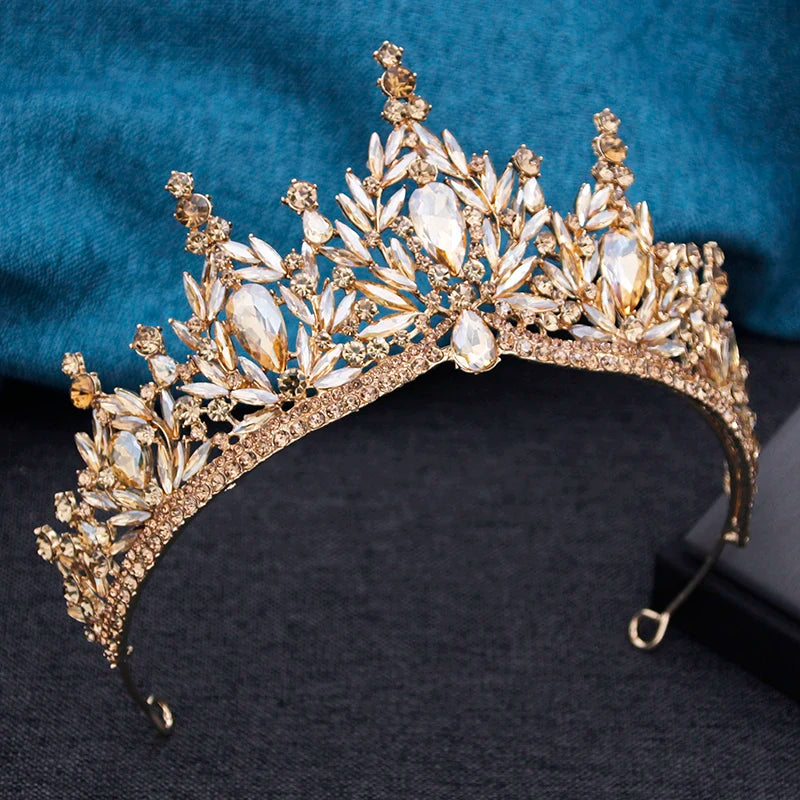 Conjunto Barroco Luxo para Noiva – Coroa, Colar e Brincos com Cristais