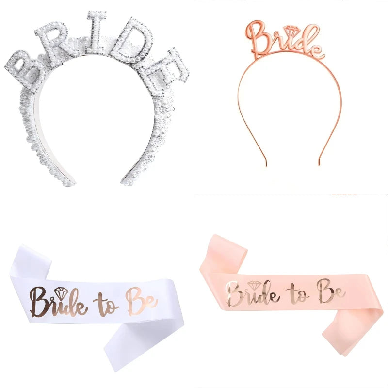 Kit de Decoração "Bride to Be" Rose Gold – Balões e Decoração para Despedida de Solteira