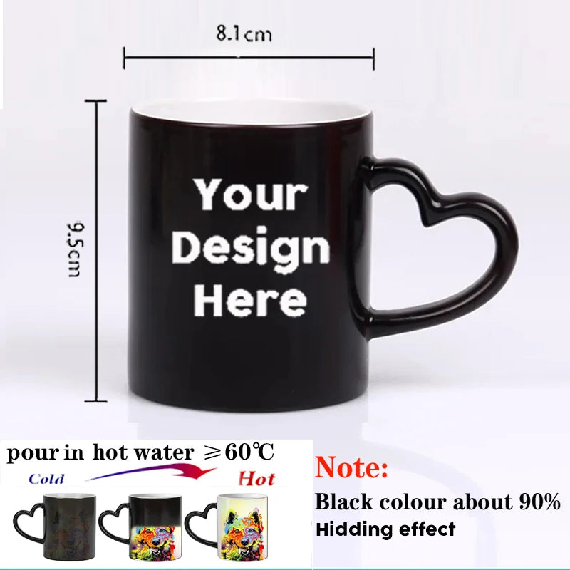 Caneca Mágica Personalizada que Muda de Cor
