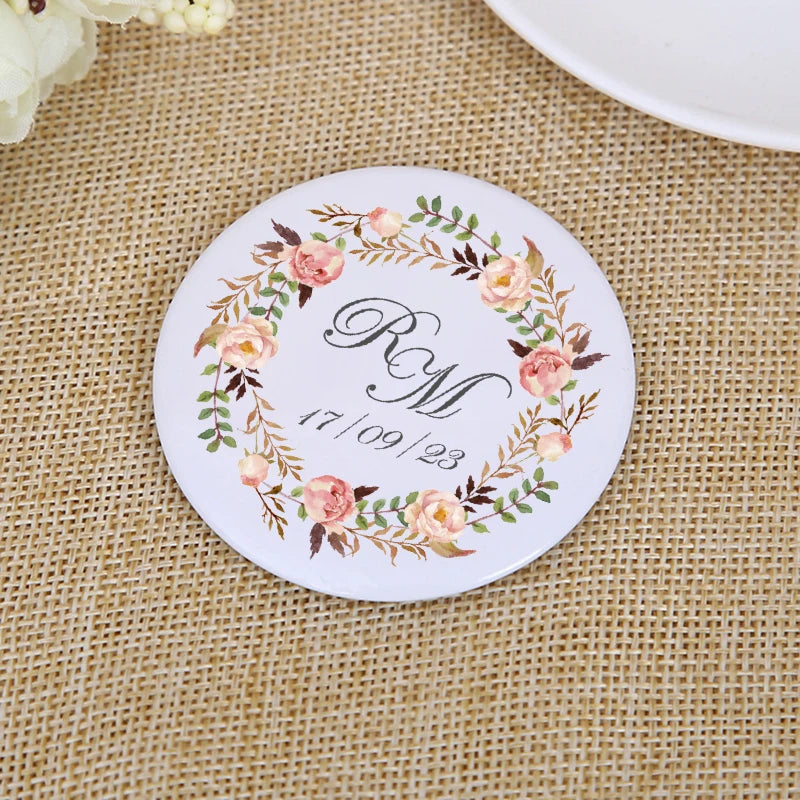 Abridor de Garrafas Magnético Personalizado — Lembranças de Casamento